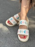 صندل دیور گلدار 32483 - تصویر 4