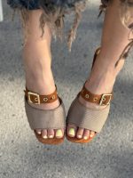 صندل پاشنه دار برزنتی 32555 - تصویر 2