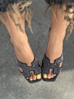 صندل هرمس نگینی 32564 - تصویر 2