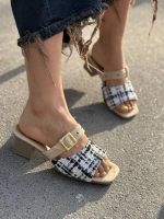 صندل بافت پاشنه دار 32552 - تصویر 7