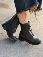 بوت بغل زیپ مات 31189 - تصویر 2