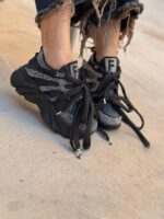 کتونی دوبند نگینی 32351 - تصویر 4