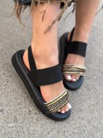 صندل فشن طرحدار 32885 - تصویر 2