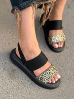 صندل فشن طرحدار 32885 - تصویر 12