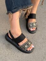 صندل فشن طرحدار 32885 - تصویر 11