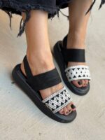 صندل فشن طرحدار 32885 - تصویر 20