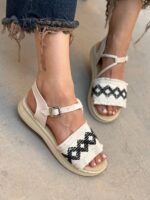 صندل بند بافت سگکی 32877 - تصویر 6