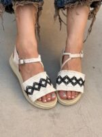 صندل بند بافت سگکی 32877 - تصویر 7