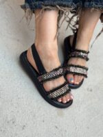 صندل دوبند کشی طرحدار 32878 - تصویر 2