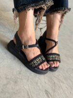 صندل بند بافت سگکی 32877 - تصویر 23