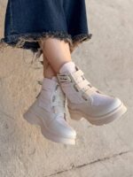 بوت کاپشنی تک چسب 32981 - تصویر 5