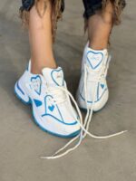 کتونی قلبی نگین 33010 - تصویر 5