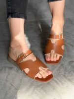 صندل هرمس سگک دار 33028 - تصویر 4