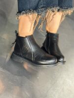 نیم بوت بغل زیپ 33064 - تصویر 4