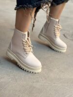 بوت بغل زیپ آبرنگی 33088 - تصویر 3