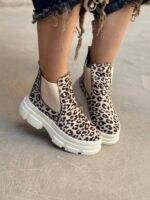 بوت ساق کش پلنگی 33104 - تصویر 2