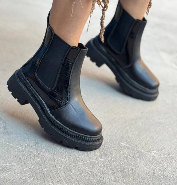 بوت بغل کش ورنی 33098