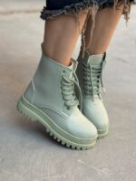 بوت بغل زیپ آبرنگی 33088 - تصویر 5