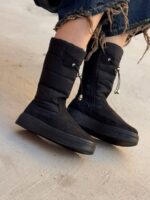 بوت کاپشنی ساق بلند 33136 - تصویر 5