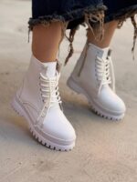 بوت بغل زیپ آبرنگی 33088 - تصویر 8