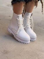 بوت بغل زیپ آبرنگی 33088 - تصویر 9