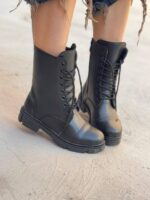 بوت بغل زیپ مات 33142 - تصویر 2