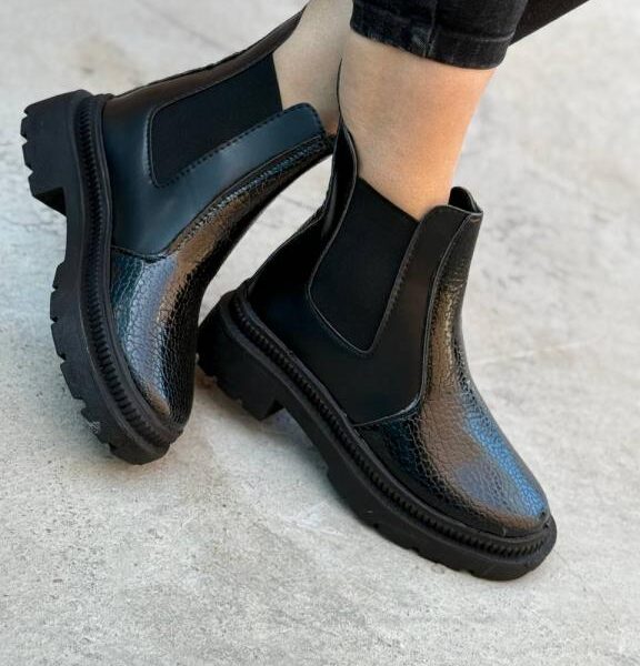 نیم بوت بغل کش سوسماری 33216