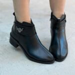 نیم بوت لدر فشن سوسماری 33263