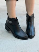 نیم بوت لدر فشن سوسماری 33263