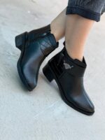 نیم بوت لدر فشن سوسماری 33263 - تصویر 2