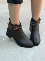 نیم بوت پلنگی 33265 - تصویر 2