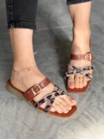 صندل ضربدری پلنگی 33280 - تصویر 2