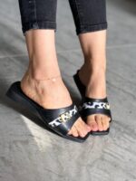 صندل تک سگک پلنگی 33281 - تصویر 3