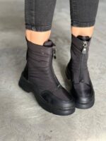 بوت کاپشنی رو زیپ 33287 - تصویر 3