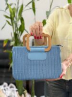 کیف دسته چوبی 33594 - تصویر 3