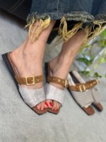 صندل برزنتی تک سگک 33622 - تصویر 3