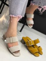 صندل پاشنه دار تک سگک 33786 - تصویر 4