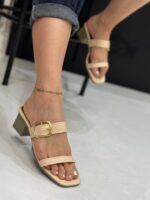 صندل پاشنه دار تک سگک 33762